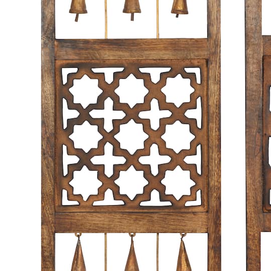 36" Brown Metal Farmhouse Wall Decor, 3ct.
